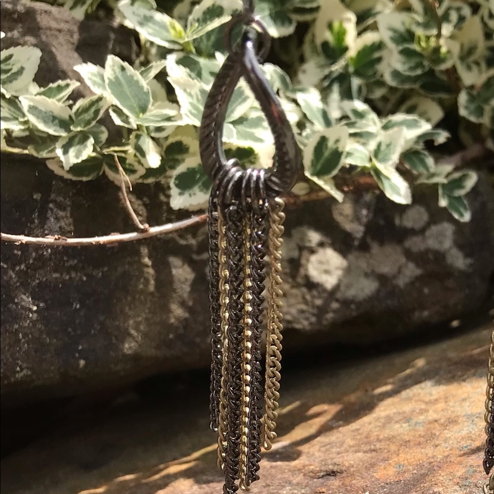 Chain Drop Earrings - Picture 2 of 2